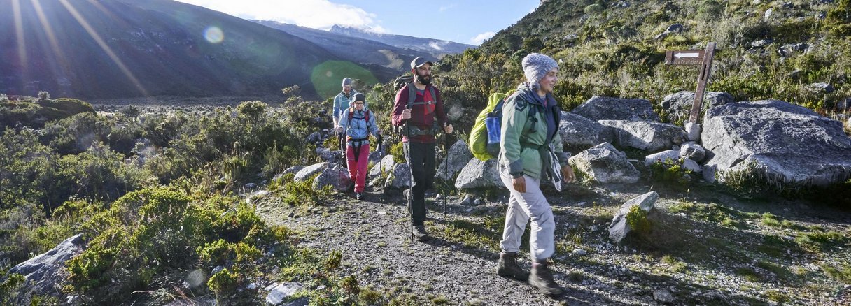 Trekking-Reisegruppe in Kolumbien