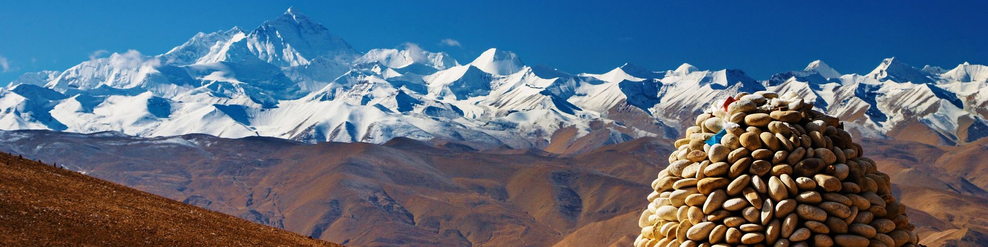 Bergpanorama in Tibet
