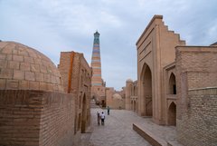 Gassen in der Altstadt von Chiwa in Usbekistan