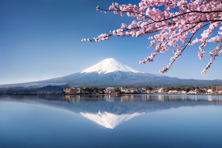 Der majestätische Vulkan Mt. Fuji in Japan