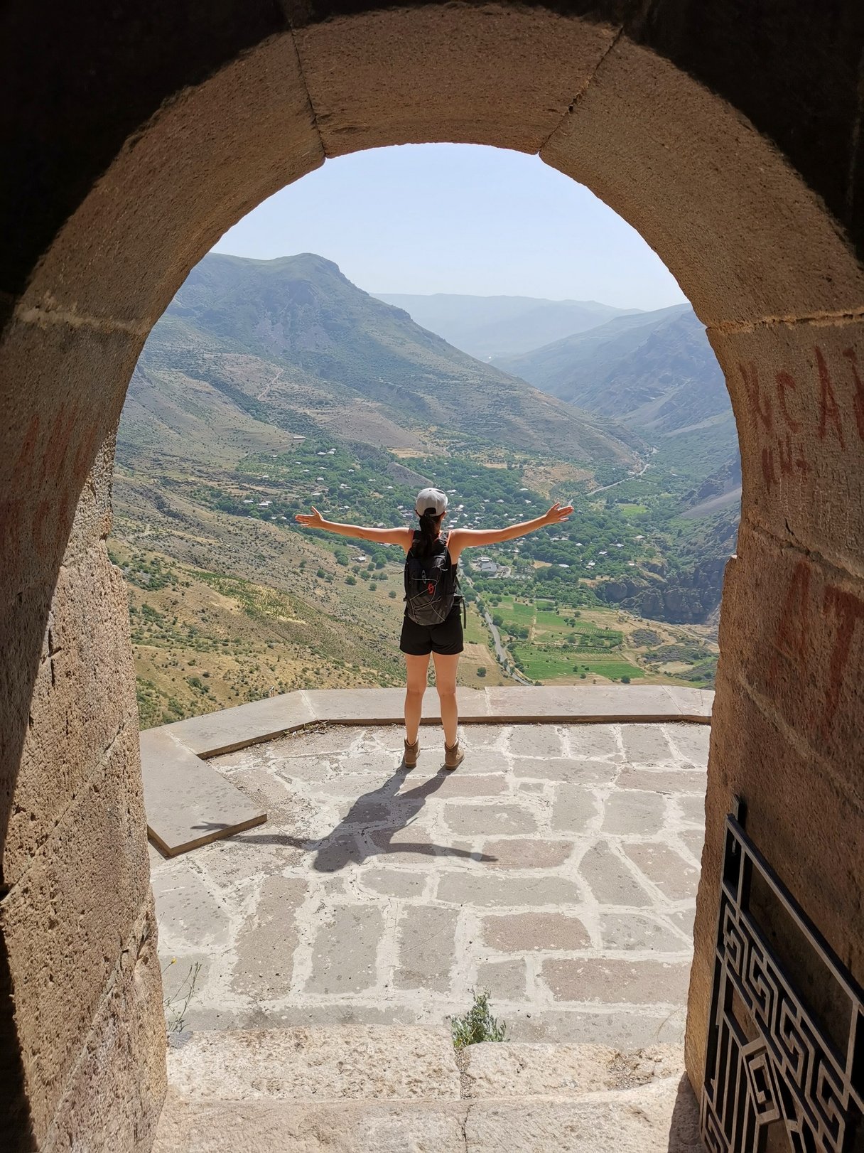 Weitsicht bei der Festung Smbataberd in Armenien
