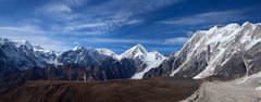 Bergpanorama rund um den Manaslu in Nepal