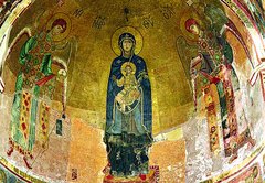Imposante Gemälde im Kloster Gelati