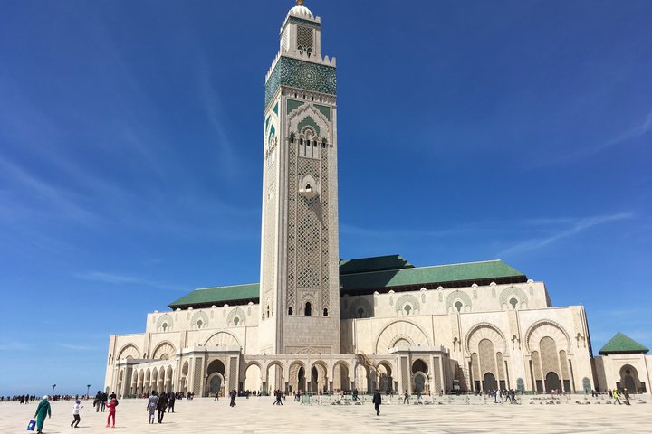 Die Moschee Hassan II in Casablanca