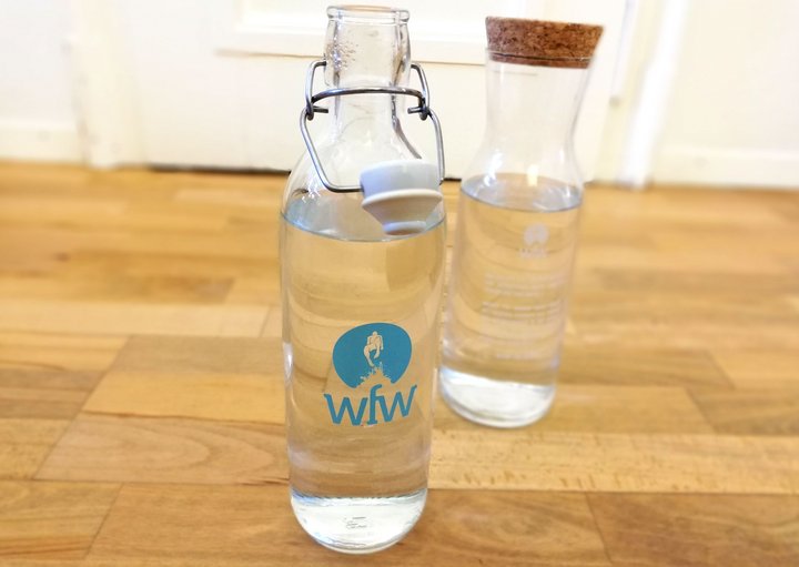 Wasserflasche vom Projekt "Wasser für Wasser"