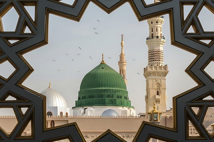 Prophetenmoschee in Medina von aussen