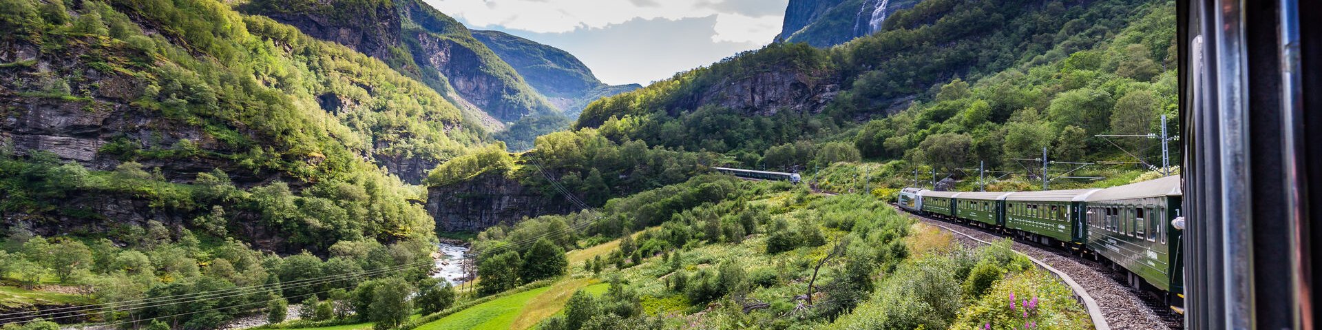Blick aus der Flamsbahn in Norwegen