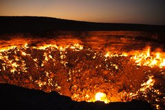 Brennender Gaskrater von Derwaza 
