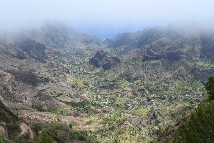 Sicht auf Cova Krater auf Santo Antão