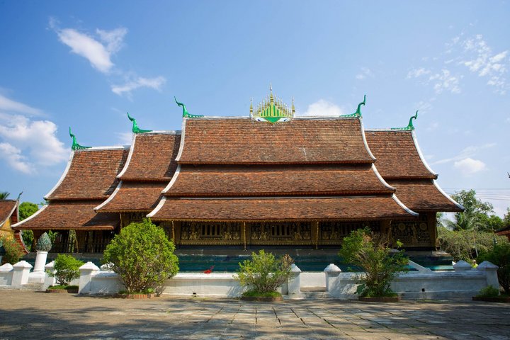 Der Wat Xieng Thong Tempel in Luang Prabang