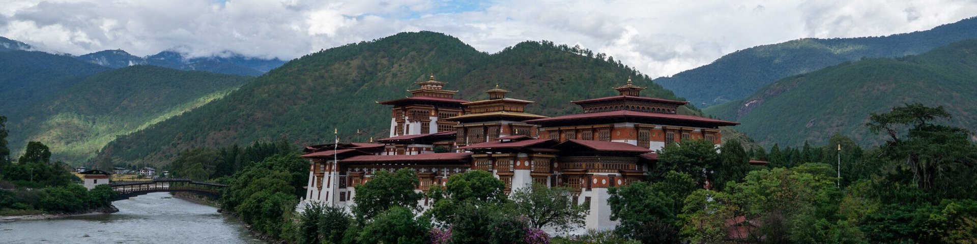 Der Dzong von Punakha in Bhutan