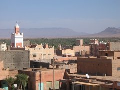 Blick auf die Dächer von Zagora in Marokko