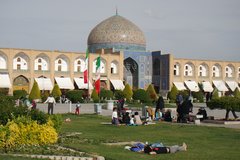 Blick auf die prächtige Moschee in Isfahan, Iran