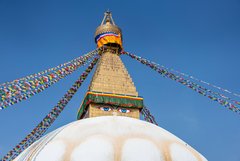 Boudanath Stupa in Kathmandu in Nepal