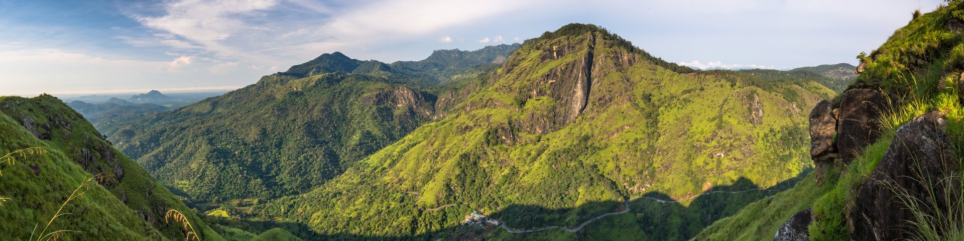 Bergpanorama in Sri Lanka