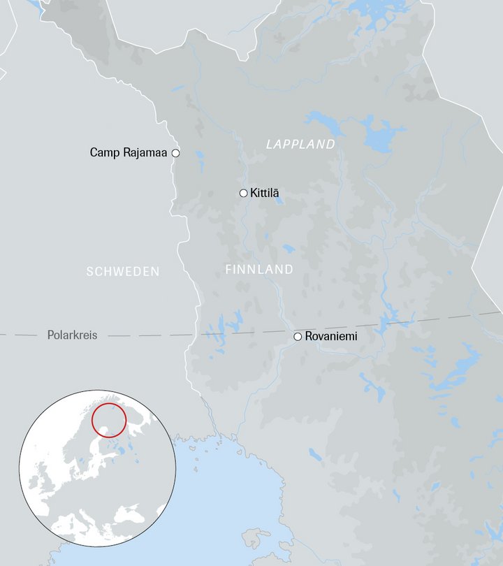 Karte der Lappland-Reise
