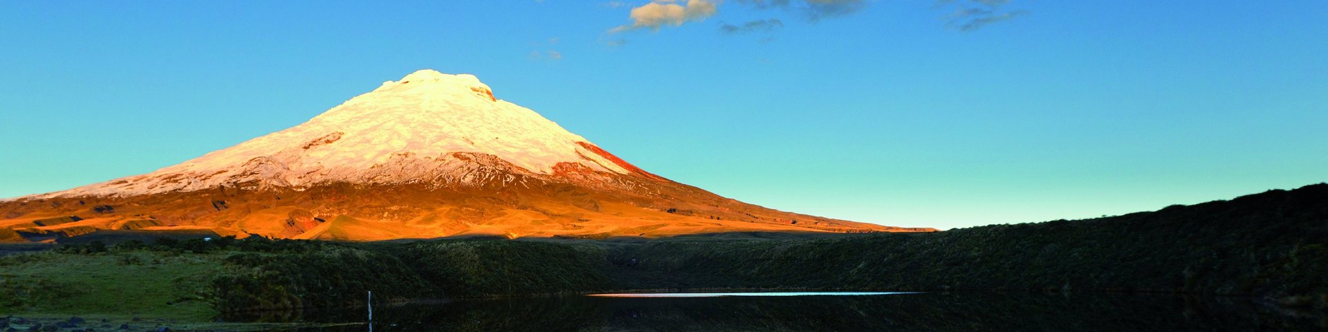Vulkan Cotopaxi mit Spiegelbild