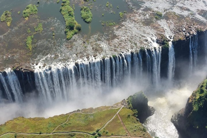 Luftaufnahme Victoria Falls Simbabwe