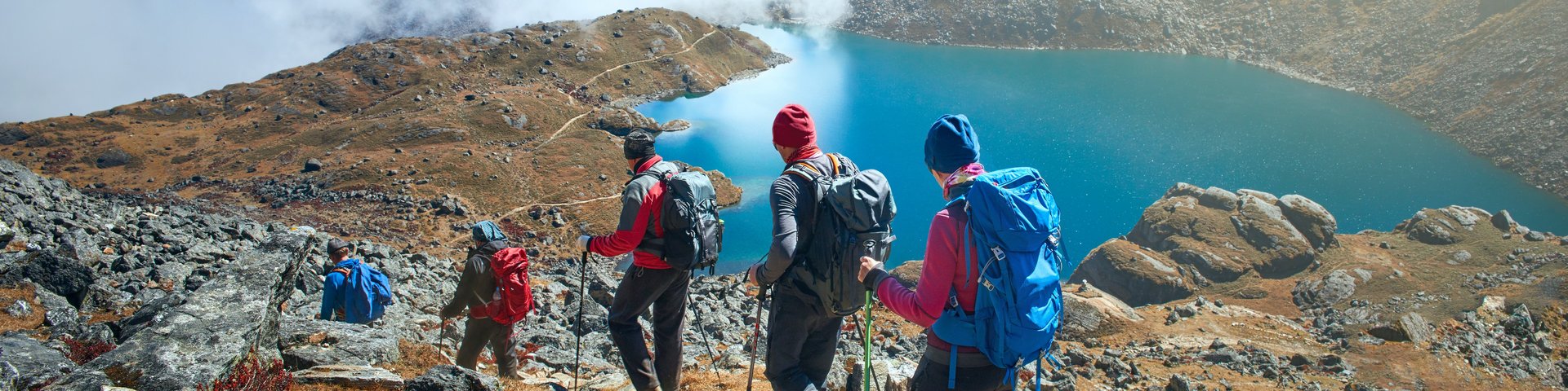 Wandergruppe unterwegs