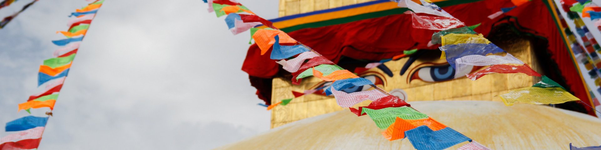Nahaufnahme der Bodnath-Stupa in Kathmandu, Nepal