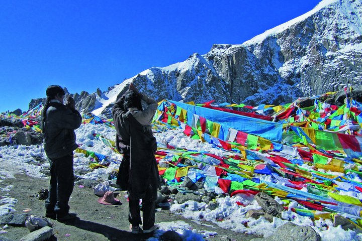 Gebetsfahnen-Tibet Dolma La-Pass Kailash