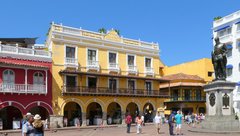 Farbige Karibik Stadt Cartagena - Kolubien