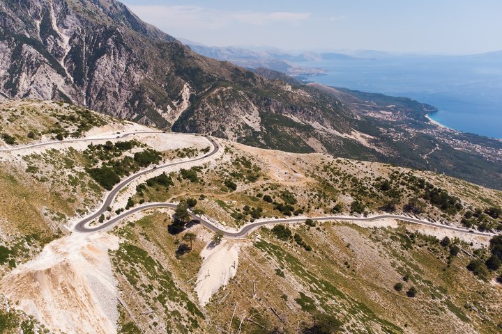 Kurvenstrasse Llogara-Pass