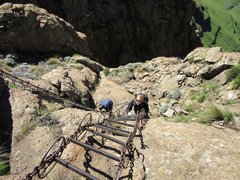 Kletterleiter Drakensberg Amphitheatre