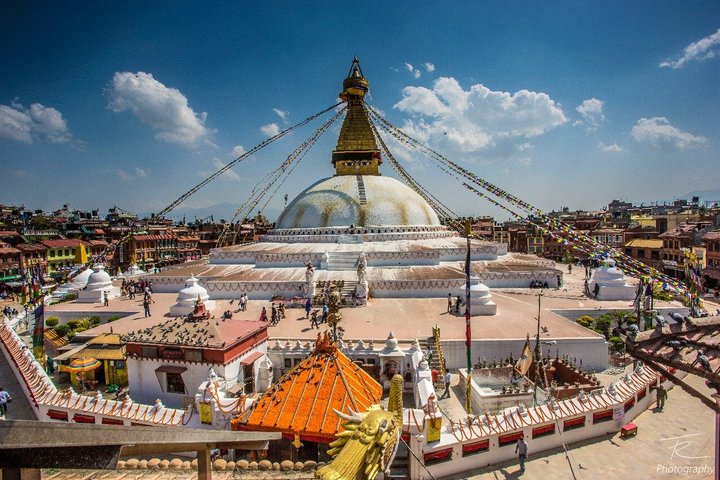 Boudanath Stupa in der Hauptstadt Kathmandu