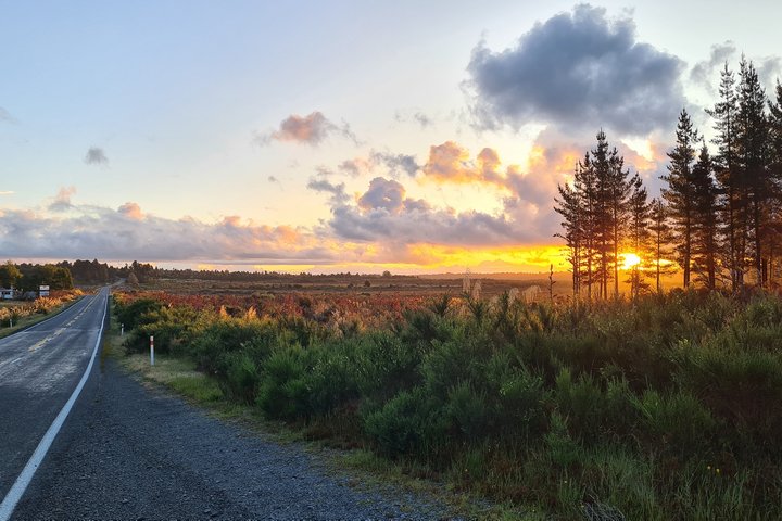 Sonnenuntergang im Tongariro Nationalpark
