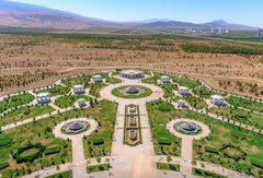 Aschgabat aus der Vogelperspektive