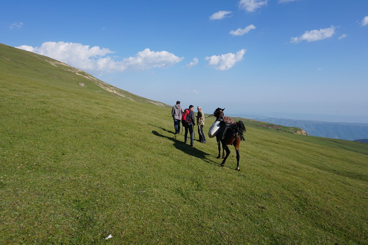 Wandern mit Pferd in Aserbaidschan