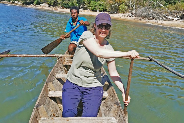 Nadine beim Natur-Workout 