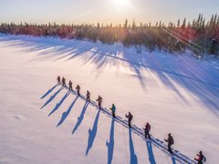 Unterwegs mit den Walkskis in Lappland